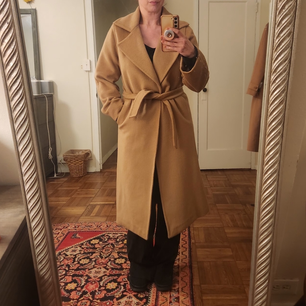Jinc 100% Wool Camel Coat